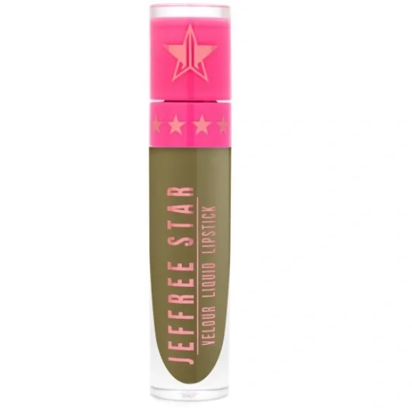 NEW! JEFFREE STAR VELOUR LIQUID Matte LIPSTICK in DEAD PRESIDENTS Army Green - Picture 9 of 16